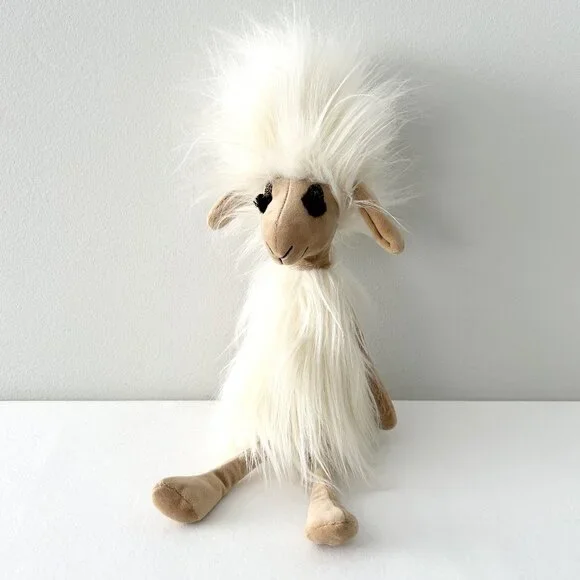 JELLYCAT Swellegant Sophie Sheep Plush 15” Stuffed Animal Toy Silky Fur Glitter - Picture 2 of 9